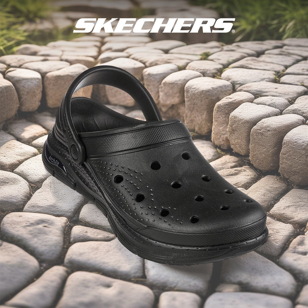 Skechers สเก็ตเชอร์ส รองเท้าแตะผู้ชาย Men Foamies Arch Fit Valiant Sandals - 243160-BBK