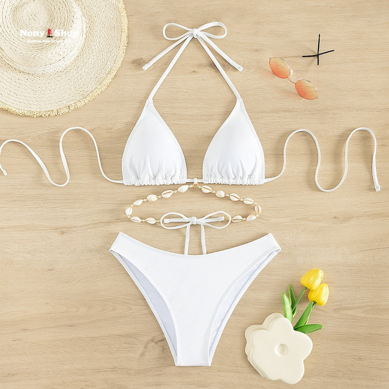 ชุดว่ายน้ำ บิกินี่ bikini ทูพีช ชุดไปทะเล SW006 พร้อมส่งจากไทย