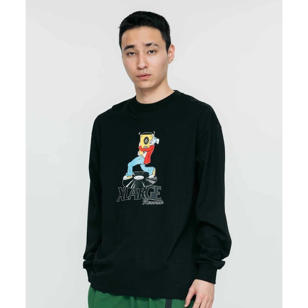 เสื้อยืดเเขนยาว XLARGE รุ่น Rabbit On Record L/S Tee