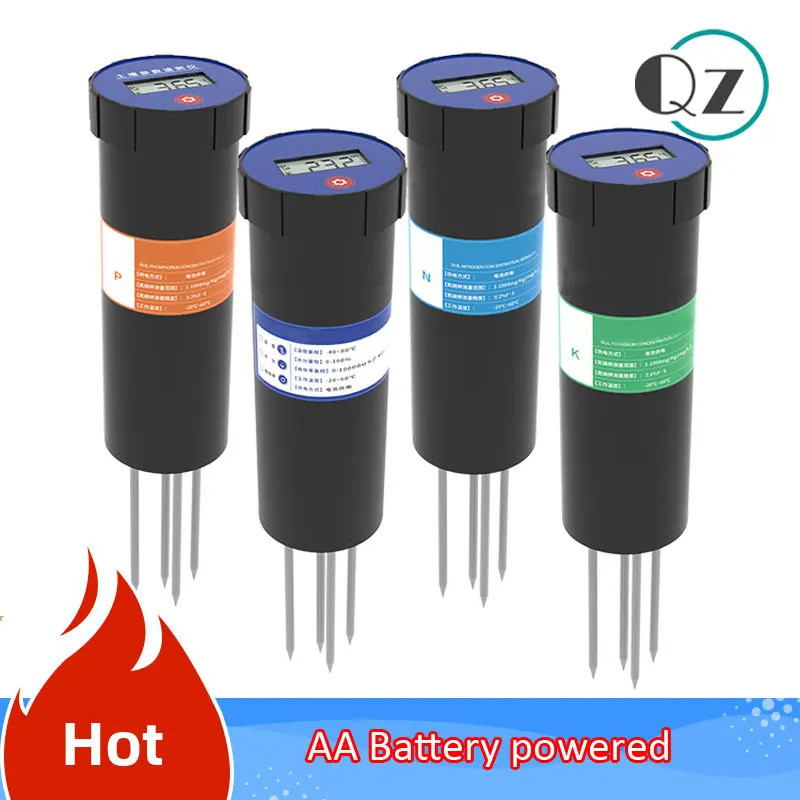 เรือนกระจกใช้ดิน Ec Tester ดิน NPK ความอุดมสมบูรณ์สารอาหารวิเคราะห์ Meter Tester NPK Sensor PH Senso