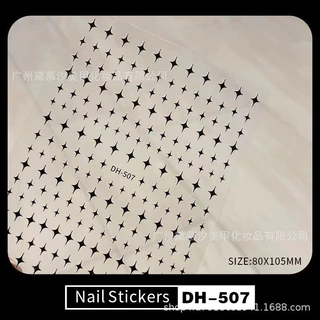 สติกเกอร์ติดเล็บ รูปวิ๊งๆ มี4สี ให้เลือก แผ่นละ 9 บาท พร้อมส่งในไทย