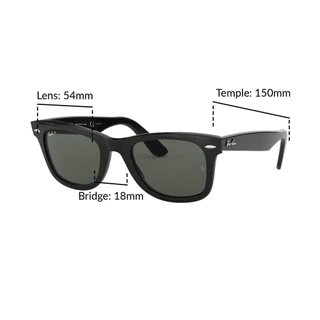 Ray-Ban Wayfarer Polarized - RB2140F 901/58 size 54 -sunglasses แว่นกันแดด