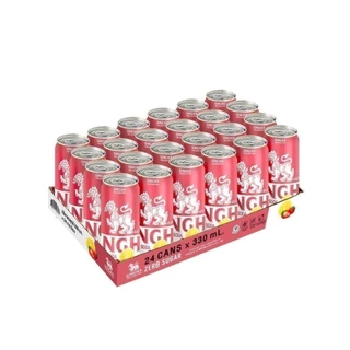[ส่งในกทม.และปริมณฑล อยุธยา เชียงใหม่ ลำพูน] สิงห์เลมอนโซดา รสพิงก์ 330ml จำนวน 24 กระป๋อง