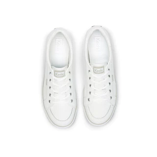 KEDS รองเท้าผ้าใบหนัง แบบผูกเชือก รุ่น CENTER III LEATHER สีขาว ( KW-CNTRIII2 )