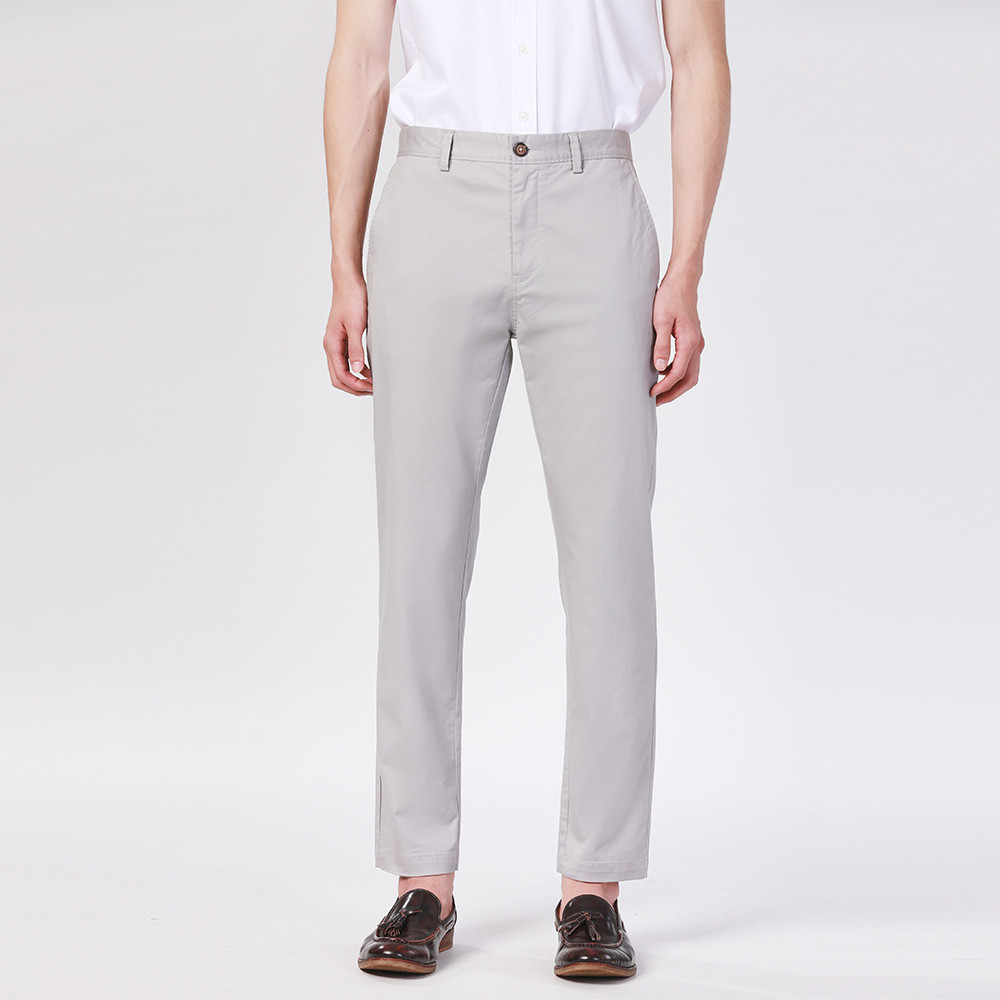 John Henry กางเกงผู้ชายขายาว ทรงเข้ารูป รุ่น JH S424MPTSM09 - สีเทา