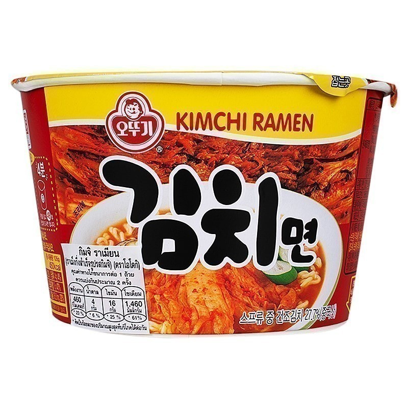 OTTOGI โอโตกิราเม็งกึ่งสำเร็จรูปรสกิมจิชนิดถ้วย 105กรัม [8801045570242]