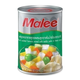 MALEE มาลีฟรุ๊ตคอกเทลผสมลูกตาลในน้ำเชื่อม 565กรัม [8853333000597]