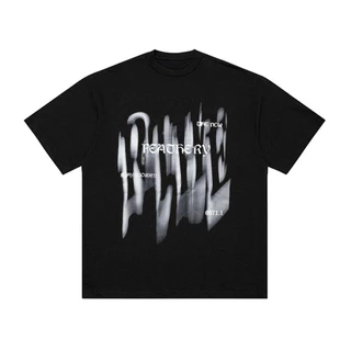 (COD) LUVORO T-Shirt ลาย เนื้อผ้านุ่มระบายอากาศดี ผู้ชายเสื้อยืด ฟอก วินเทจคอกลมแขนสั้น Oversize เสื้อยืดผ้าฟอก C760