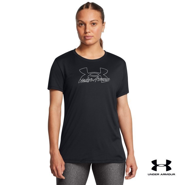 Under Armour เสื้อแขนสั้น UA Tech™ Script สำหรับผู้หญิง
