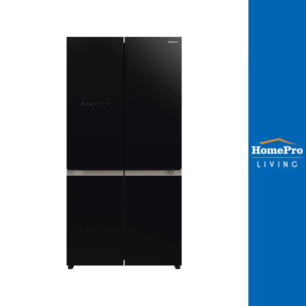 HITACHI ตู้เย็น MULTI DOOR รุ่น RWB640VF GBK 20.1 คิว กระจกดำ อินเวอร์เตอร์