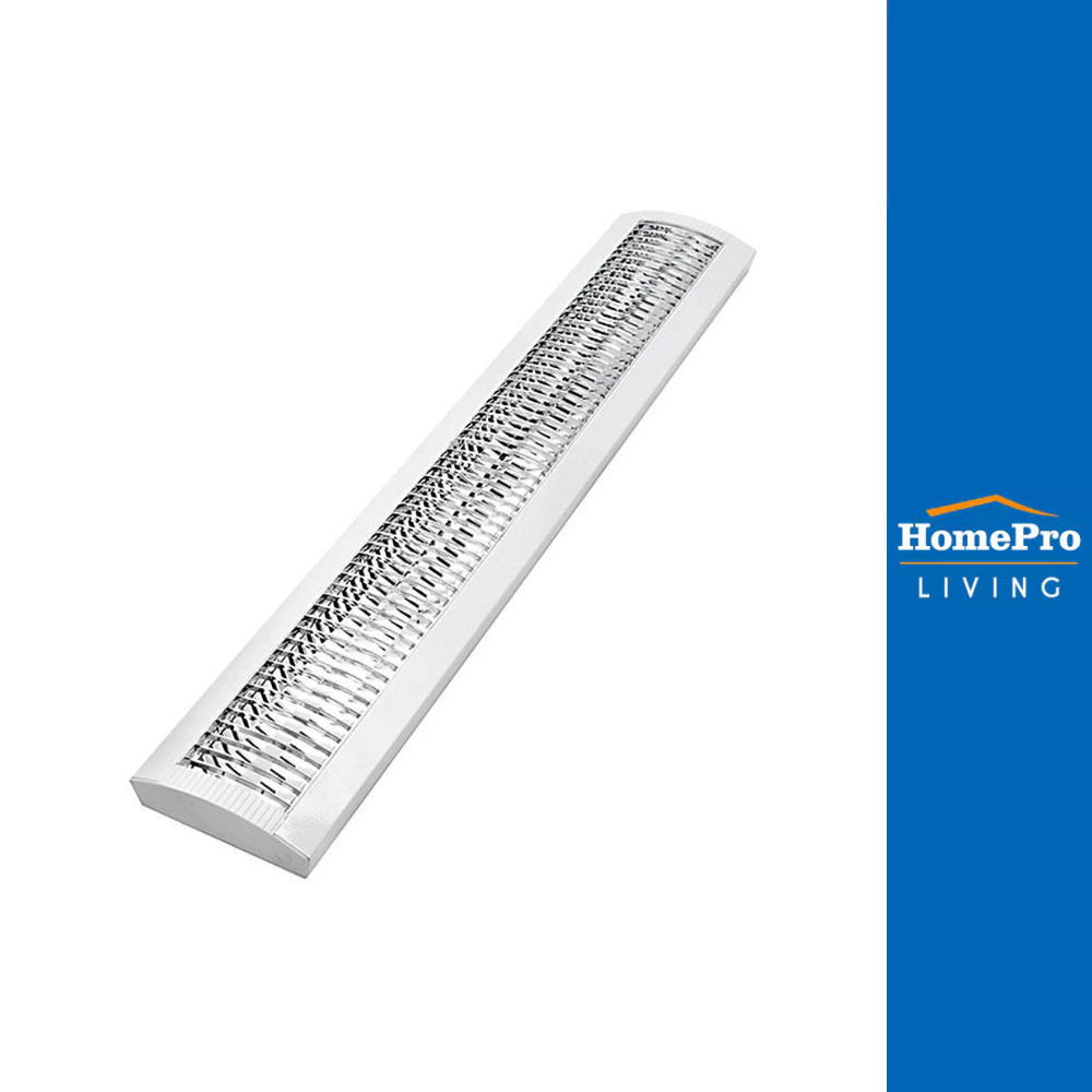 CARINI โคมตะแกรงติดลอย HP218W 2x1200 สีขาว/เงิน จัดส่งโดย HomePro