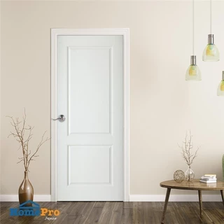 AZLE ประตูภายใน HDF อยุธยา 2 ลูกฟัก 80X200 ซม. สีรองพื้น ไม่เจาะลูกบิด จัดส่งโดย HomePro
