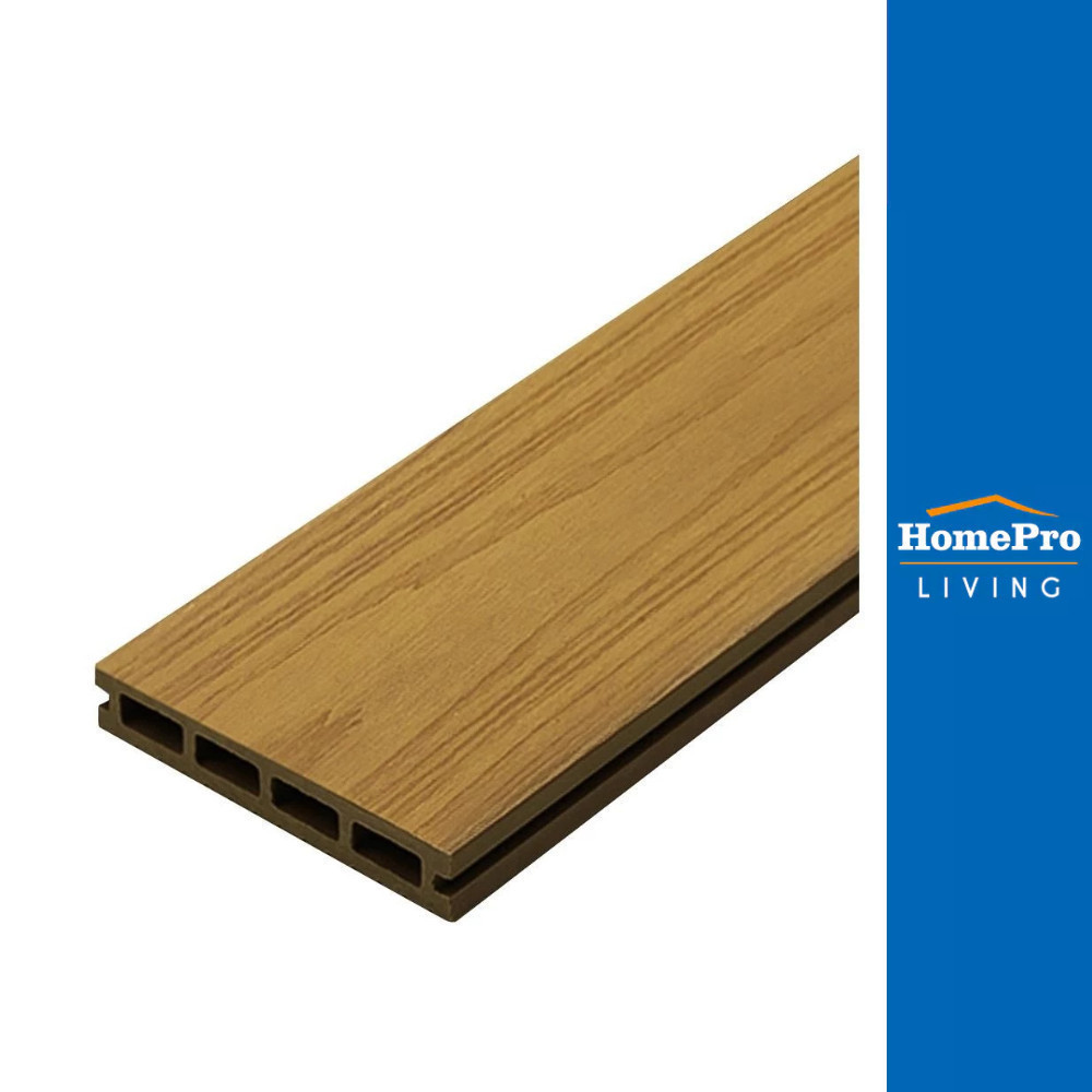 WATSADUNIYOM ไม้พื้นภายนอก TIMELESS 13.5X240X2.5 ซม. สีไม้สัก