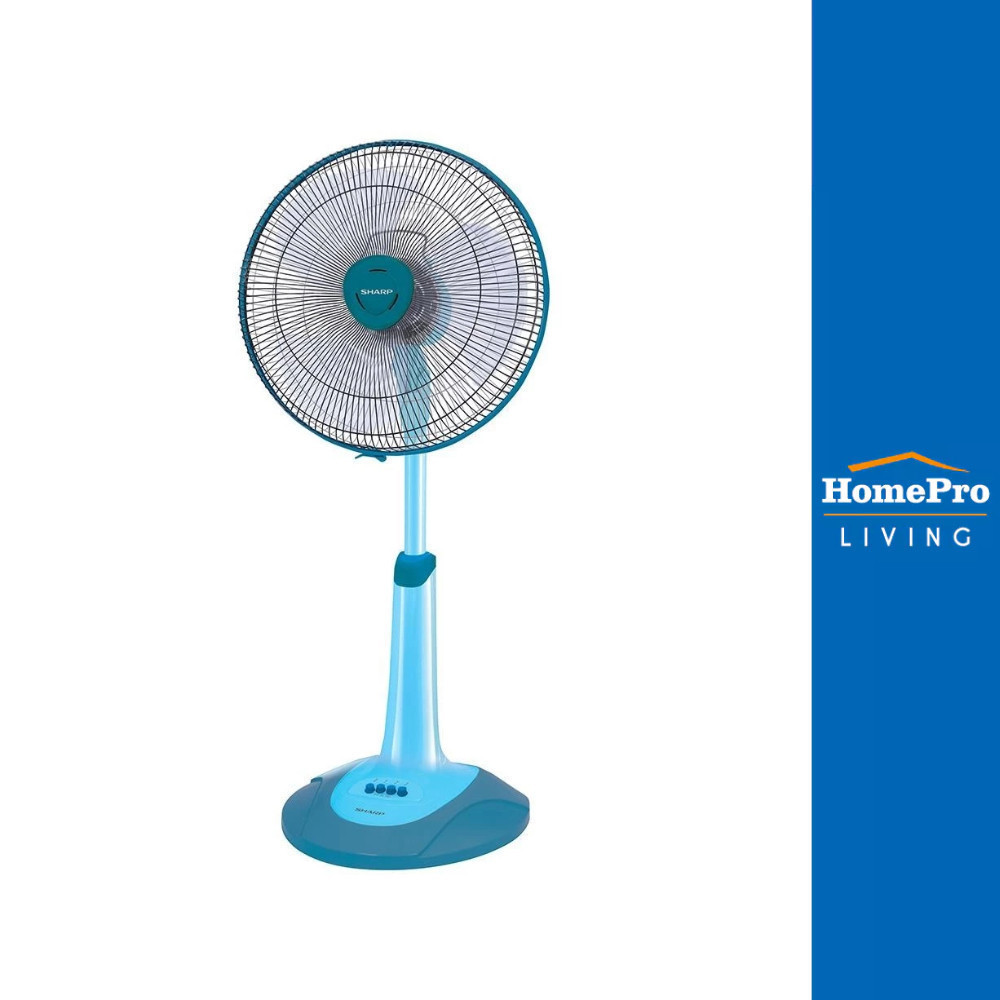 SHARP พัดลมสไลด์ 16 นิ้ว PJ-SL163LB สีฟ้าอ่อน จัดส่งโดย HomePro
