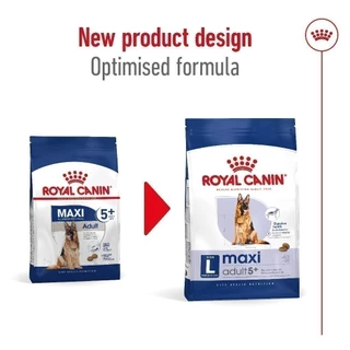Royal Canin Maxi Adult 5+ 15kg อาหารเม็ดสุนัขสูงวัย พันธุ์ใหญ่ อายุ 5 ปีขึ้นไป (Dry Dog Food, โรยัล คานิน)