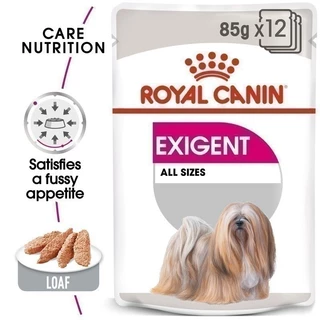 [12 ซอง] Royal Canin Exigent Pouch Loaf อาหารเปียกสุนัขโต ทุกขนาด ช่างเลือก (โลฟเนื้อละเอียด, Wet Dog Food, โรยัล คานิน)