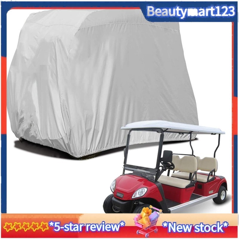 [ในสต็อก]4 ฝาครอบรถกอล์ฟผู้โดยสาร 210D Oxford กันน้ํากันฝุ่นหลังคา Rain Cover สําหรับ EZ GO, Club Ca