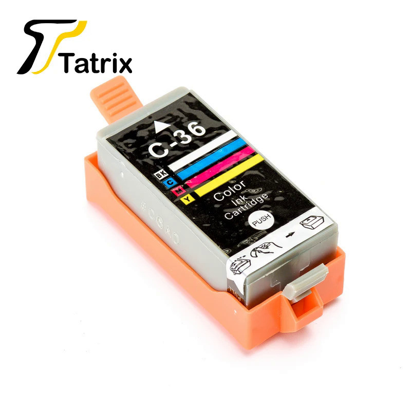 คุณภาพสูง Canon 35 36 CompatibleInk ตลับหมึก PGI35 BK CLI36 C Tri-สีสำหรับ Canon PIXMA IP100B/IP100/IP110 TR150