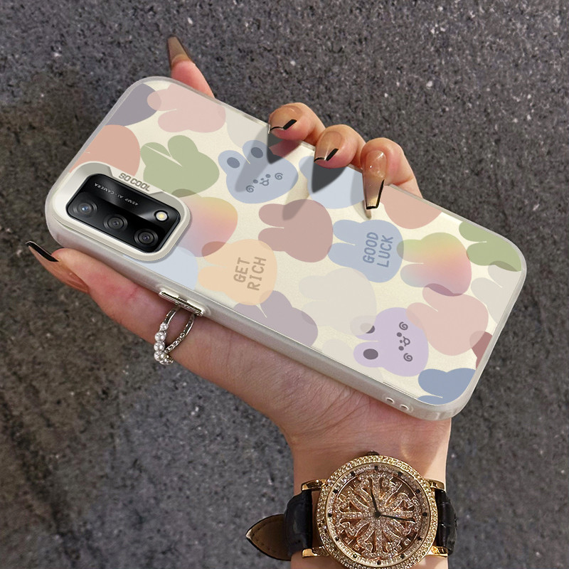 เคสสำหรับ OPPO A74 A95 F19s F19 Pro A94 Reno 5F Reno 5 lite Reno 6 Lite เคสโทรศัพท์โปร่งใส