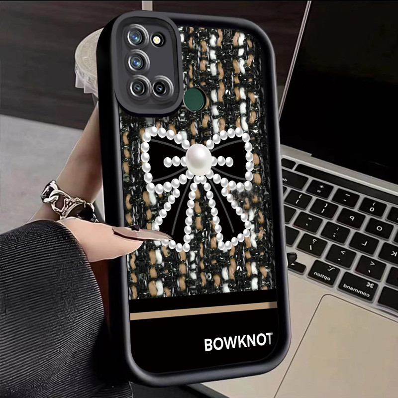 เคสสำหรับ Realme 7i Realme C17 เคสป้องกันโทรศัพท์รูปโบว์