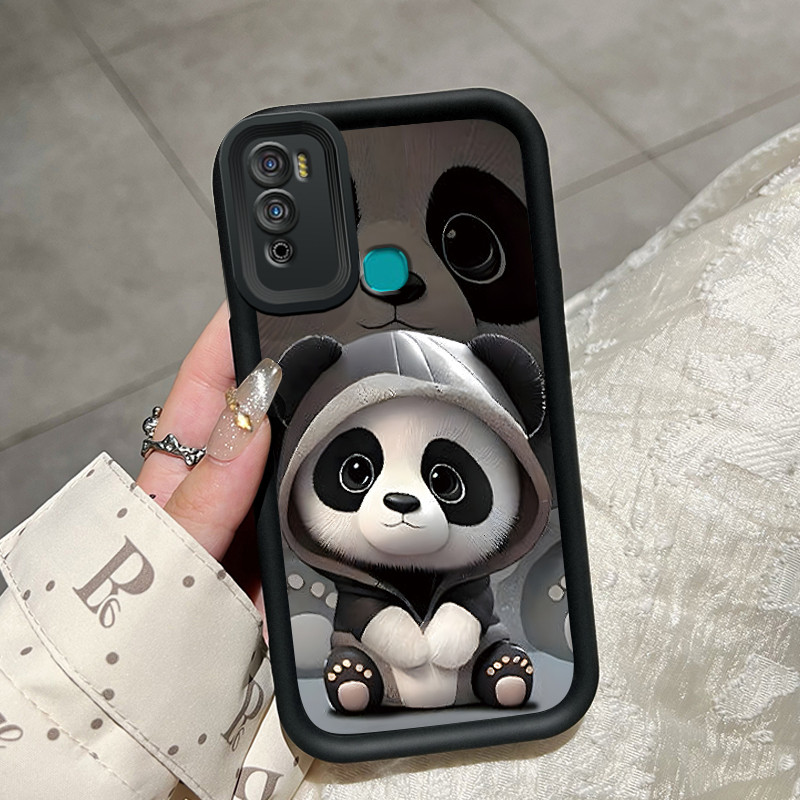 เคสสำหรับ Infinix Hot 11 Play Hot 10 Play Hot 9 Play เคสโทรศัพท์ซิลิโคนดูดซับแรงกระแทกรุ่น Q น่ารักล