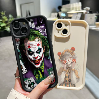 เคสสำหรับ OPPO A5 A3s A12E Realme C1 เคสซิลิโคนป้องกันการตกหล่นแบบนิ่มรวมทุกอย่างใหม่เคสโทรศัพท์มีลายตัวตลก