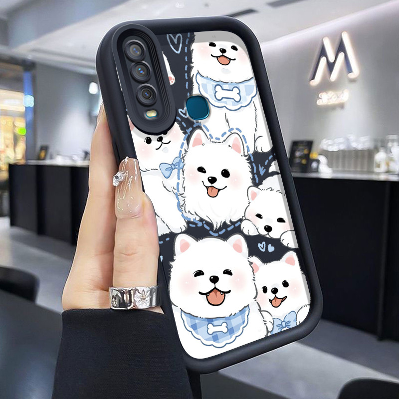 เคสสำหรับ VIVO Y17 Y15 Y12 Y12i Y3 Y3s 2020 เคสซิลิโคนลายการ์ตูนเคสโทรศัพท์มีลายสำหรับลูกสุนัขเปลือกนิ่มป้องกันการตกหล่น