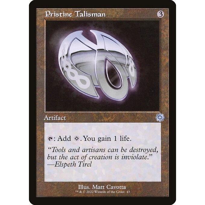 [The Brothers' War Retro Artifacts] - [BRR] - (U) -[Pristine Talisman] -  [2022]