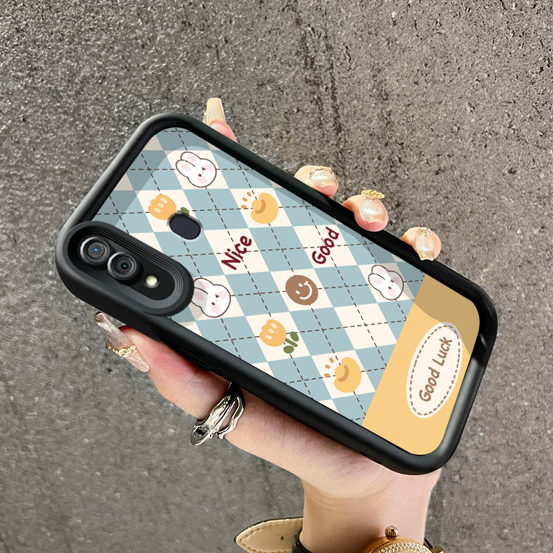 เคสสำหรับ Samsung Galaxy A30 A20 M10s เคสป้องกันโทรศัพท์ตกซิลิโคนรูปกระต่ายนำโชคน่ารัก
