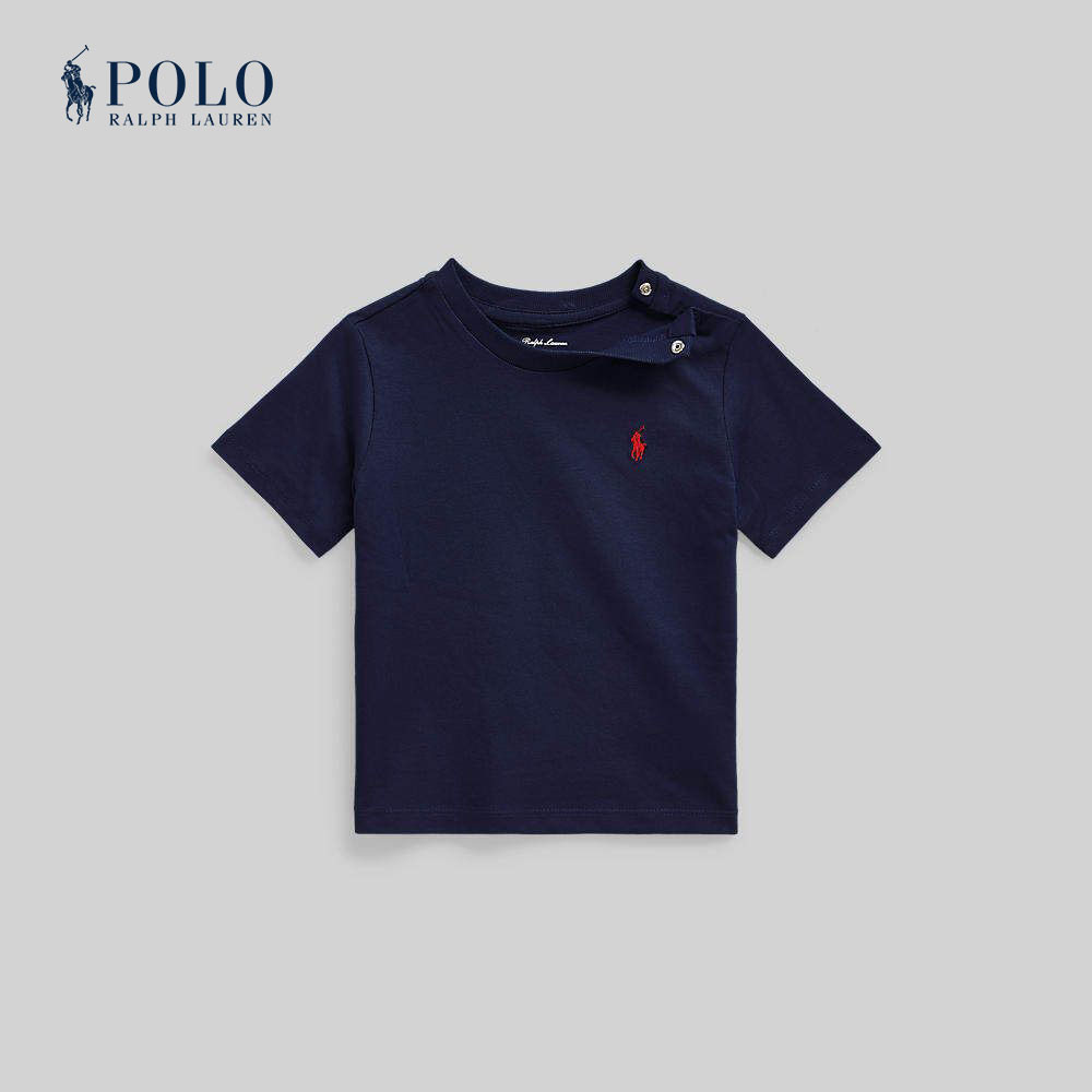 Polo Ralph Lauren Kids เสื้อยืดเด็กผู้ชาย Cotton Jersey Crewneck Tee รุ่น CWPOTSHI8020064 สีกรมท่า