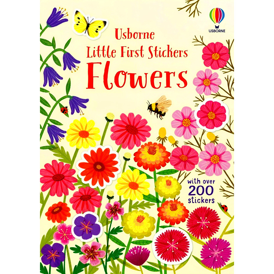 BBW หนังสือ USBORNE LITTLE FIRST STICKERS FLOWERS