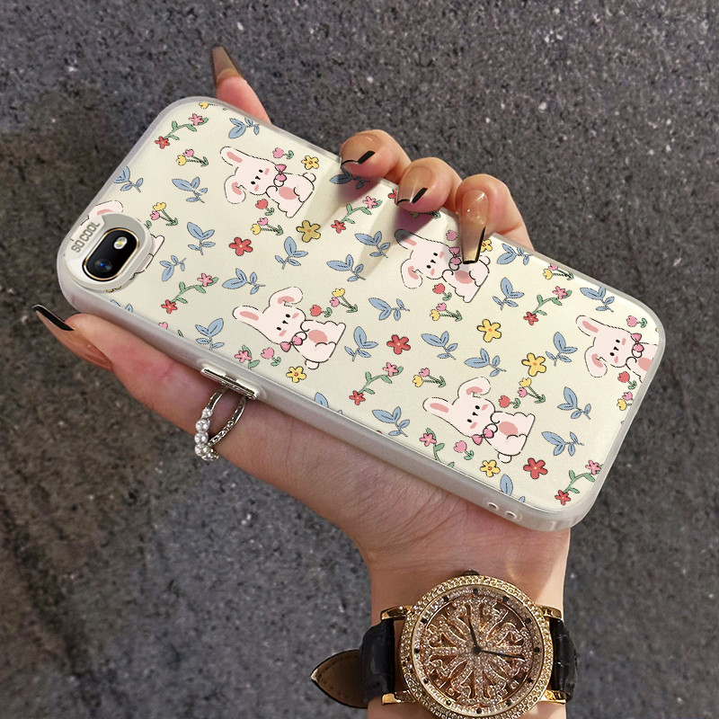 เคสสำหรับ Realme C2 C2s OPPO A1K เคสป้องกันเคสมือถือโปร่งแสงกระต่ายหมี