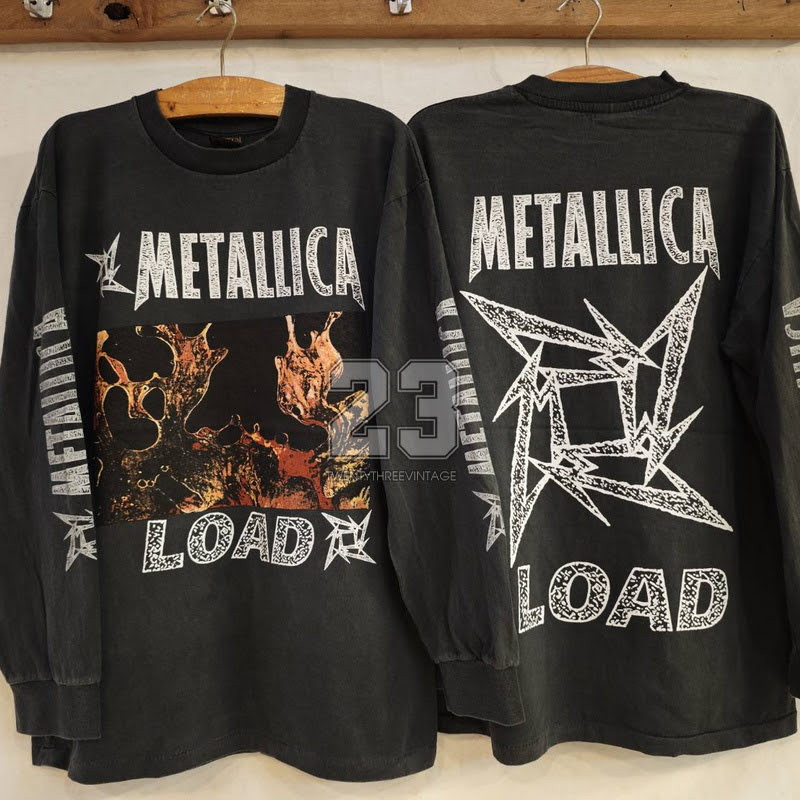 [ 23 ] METALLICA LOAD Long Sleeve BioWashed tag USA เสื้อวินเทจ เสื้อทัวร์ วงร๊อค vintage shirt