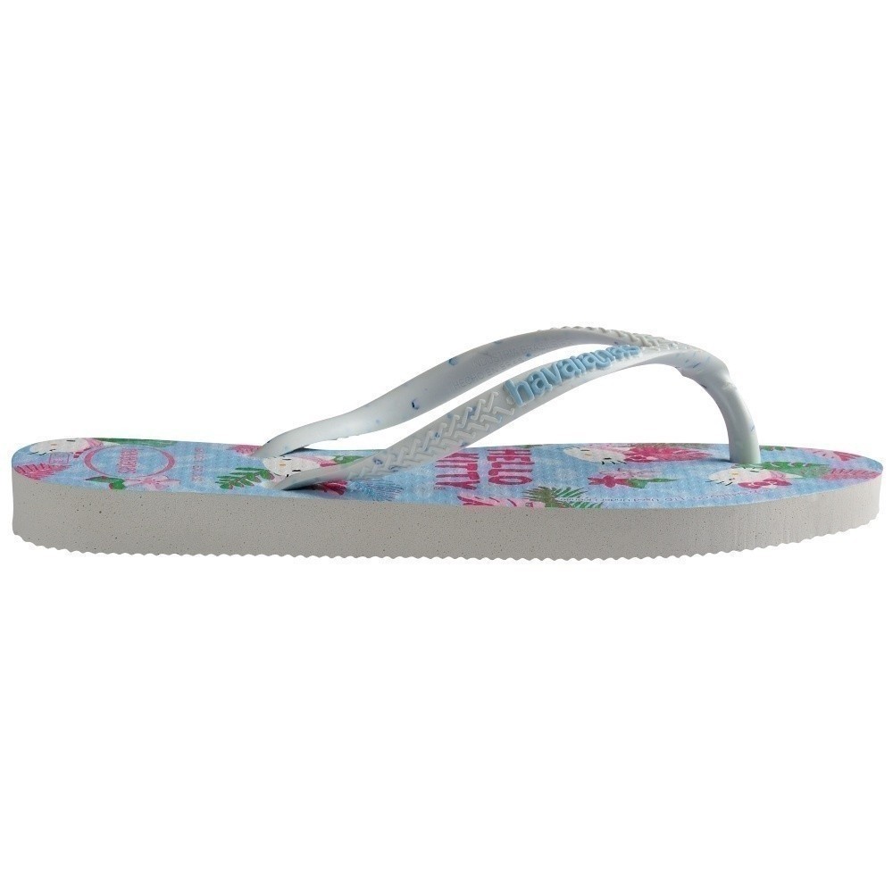 HAVAIANAS รองเท้าแตะผู้หญิง Slim Hello Kitty Flip Flop WHITE/BLUE 41457480093F_S3WTBL