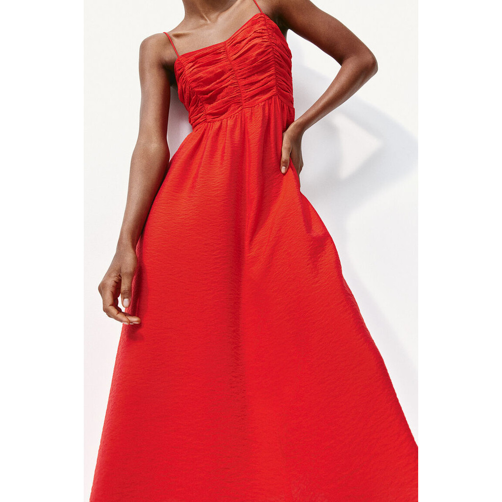 H&M Woman Gathered-bodice dress 1214936_1