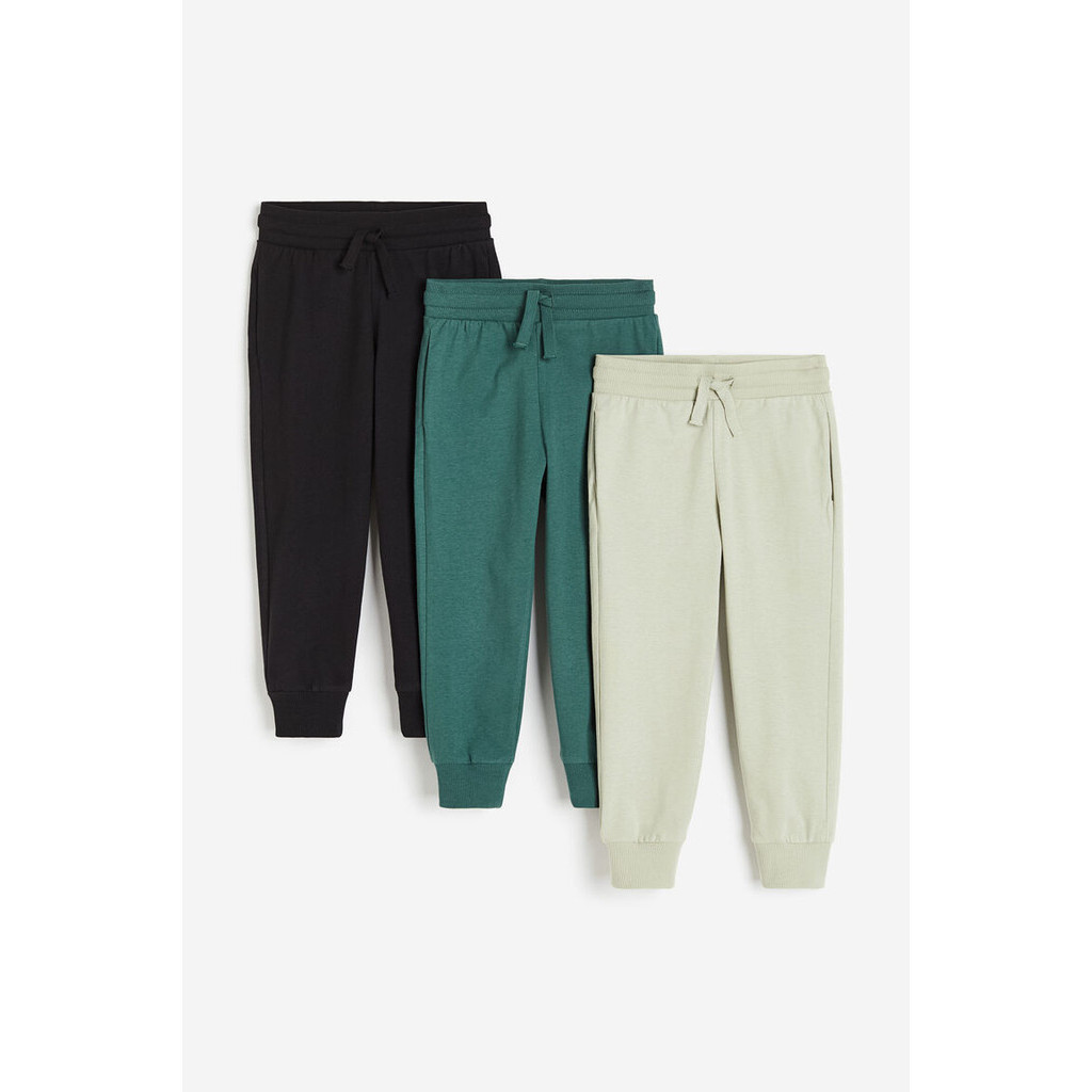 H&M กางเกงจ็อกเกอร์ แพ็ค 3 ชิ้น Boy 3-pack joggers 0738873_3
