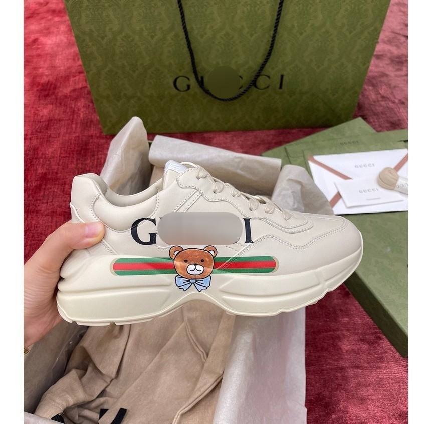 Pre order ราคา5500 Gucci กุชชี่ KAI Rhyton รองเท้ากีฬา Sneakers size35-40 size4G-11G​