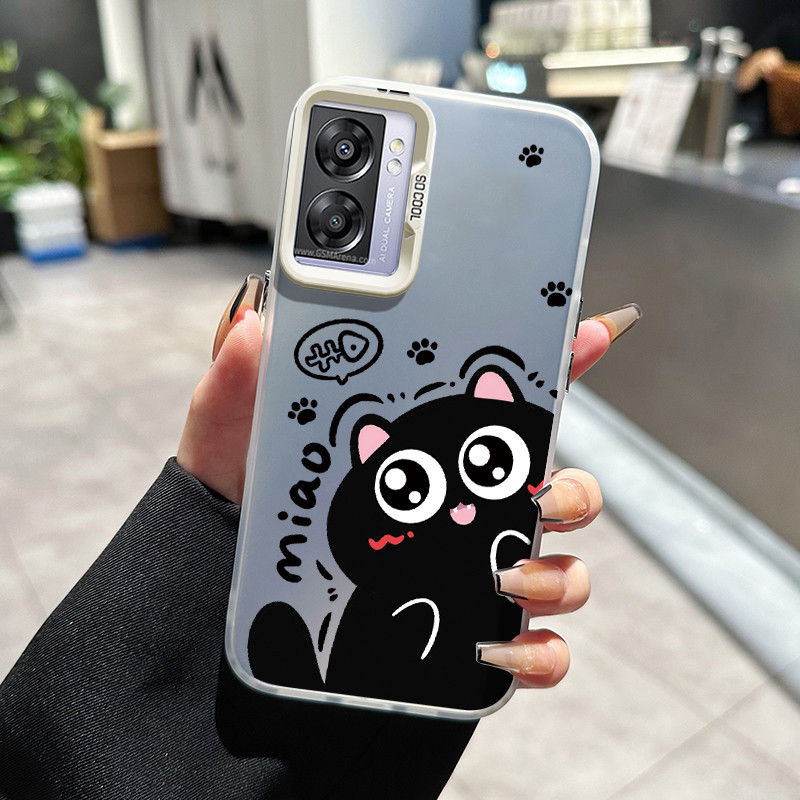เคสสำหรับ OPPO A57 2022 A77 2022 A57s A57e A77s เคสป้องกันซิลิโคนบางเฉียบลายการ์ตูนน่ารักเคสโทรศัพท์ยอดนิยม