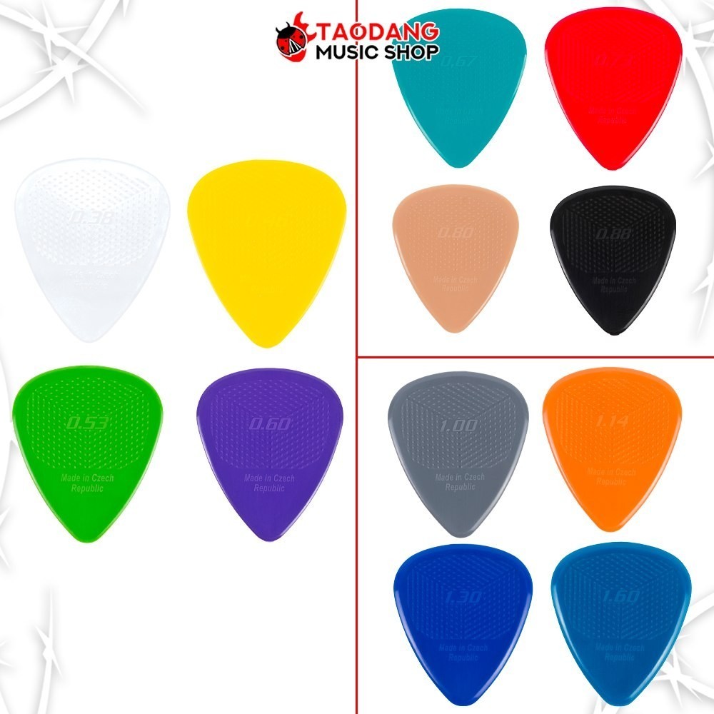 ซื้อ 12 ชิ้นลดเพิ่มอีก 3% D-Grip Nylon Standard Series Series  ชุดเซ็ตปิ๊ก D-Grip Nylon Standard Pick pack - เต่าแดง - รูปที่ 2
