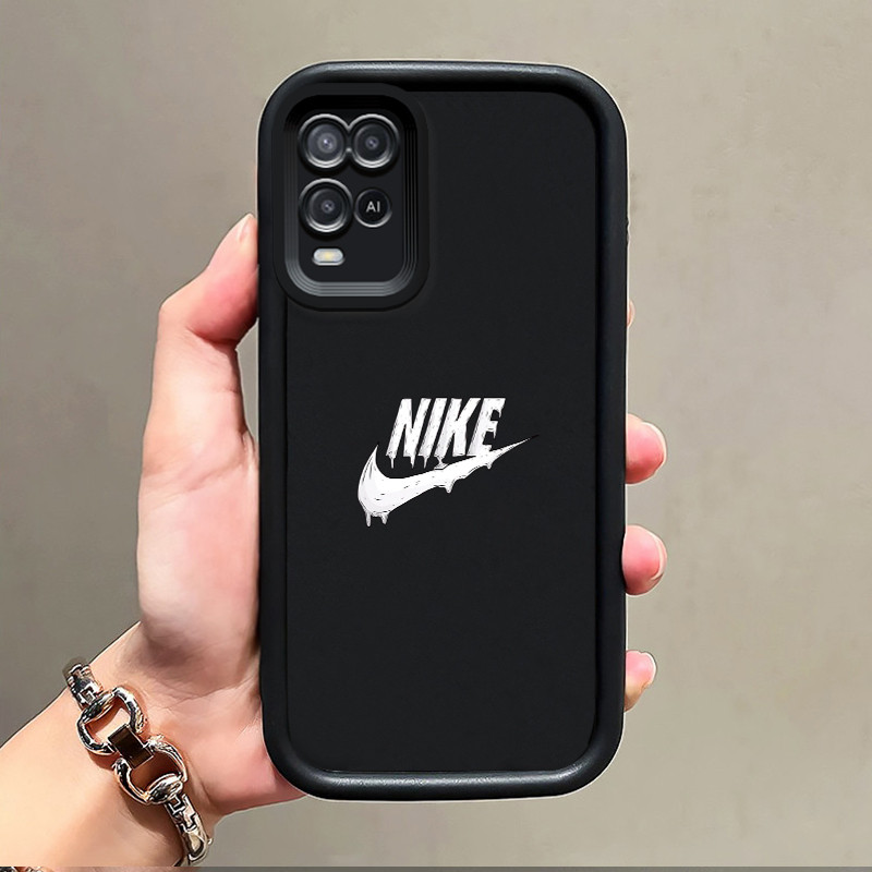 เคสสำหรับ OPPO A54 เคสโทรศัพท์แบรนด์อินเทรนด์พร้อมเคสป้องกันการกระแทกทำจากซิลิโคนเนื้อนุ่ม