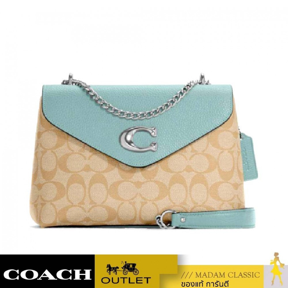 NEW กระเป๋าสะพาย COACH C6784 TAMMIE SHOULDER BAG IN SIGNATURE CANVA (SVU0F)