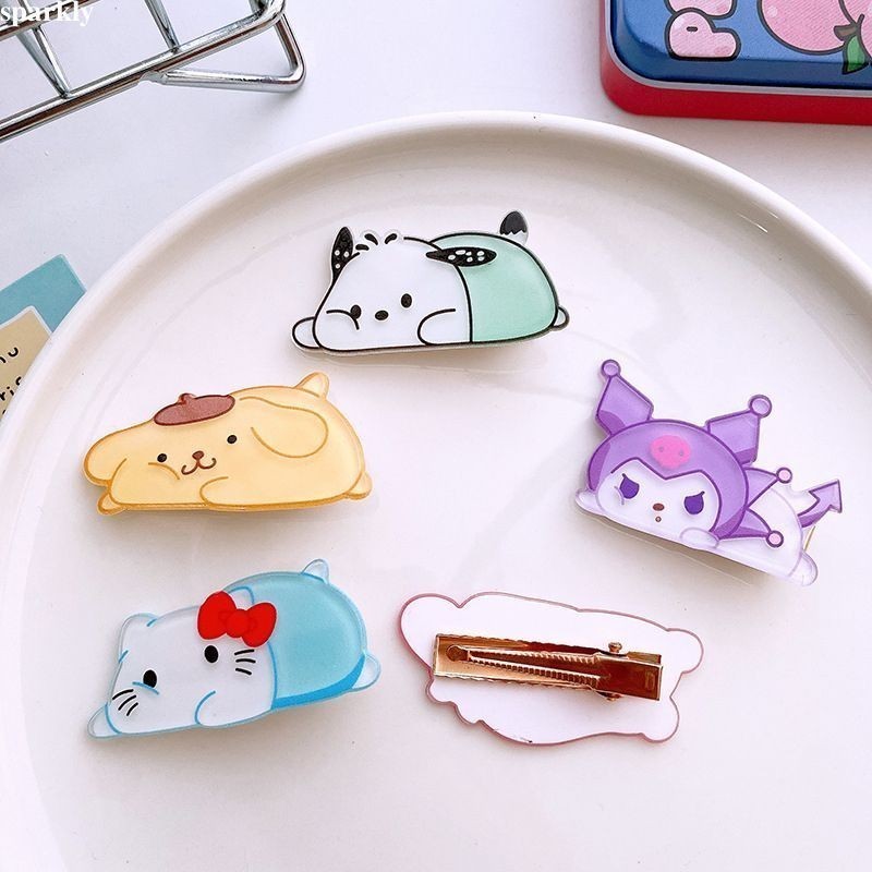 sparkly sanrio กิ๊บติดผมอะคริลิค ลายการ์ตูนซานริโอ้น่ารัก