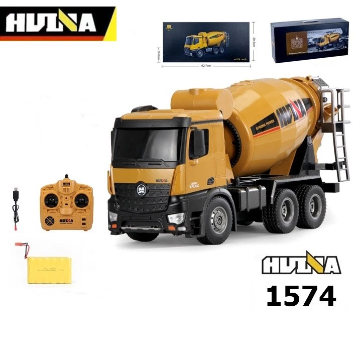 รถโม่ปูน Huina 1574 โม่เหล็ก บรรทุกสมจริง รถบังคับวิทยุ โม่ได้จริง 1/18 2.4Ghz Rc thumbnail 3