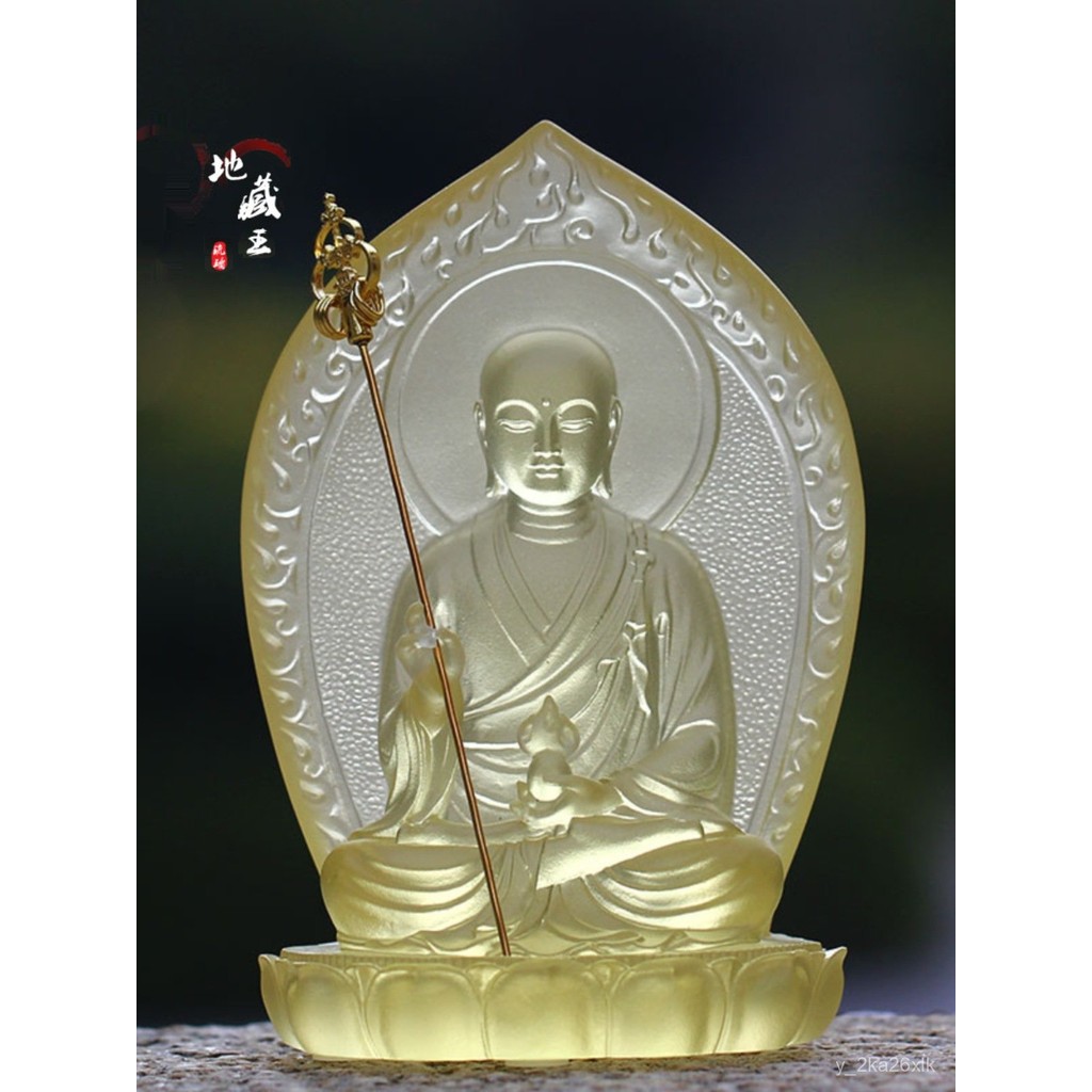 แผ่นหลังเคลือบสีเครื่องประดับพระพุทธรูป Jizo King OIKJ