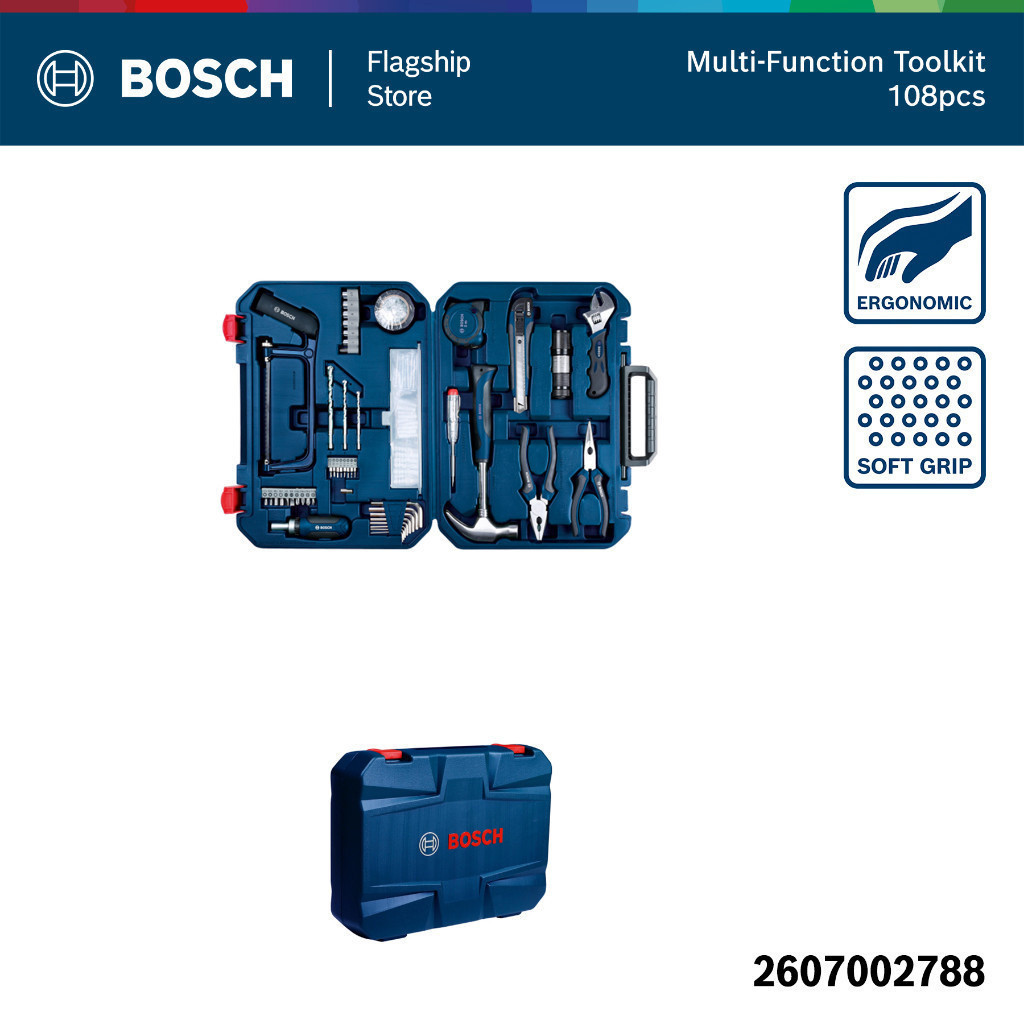 BOSCH ชุดเครื่องมือเอนกประสงค์ 108 ชิ้น
