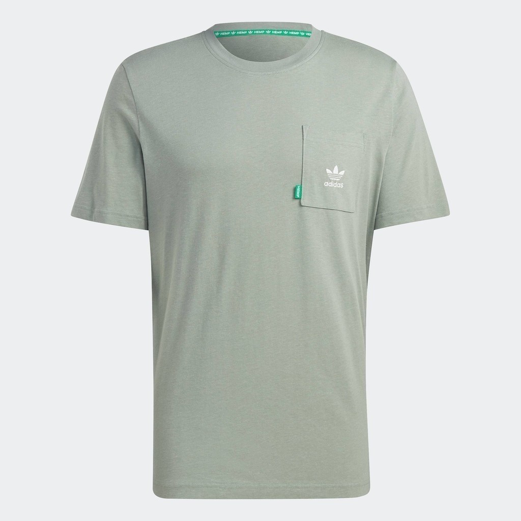 adidas Lifestyle Essentials+ Made With Hemp Tee Men Green HR2955