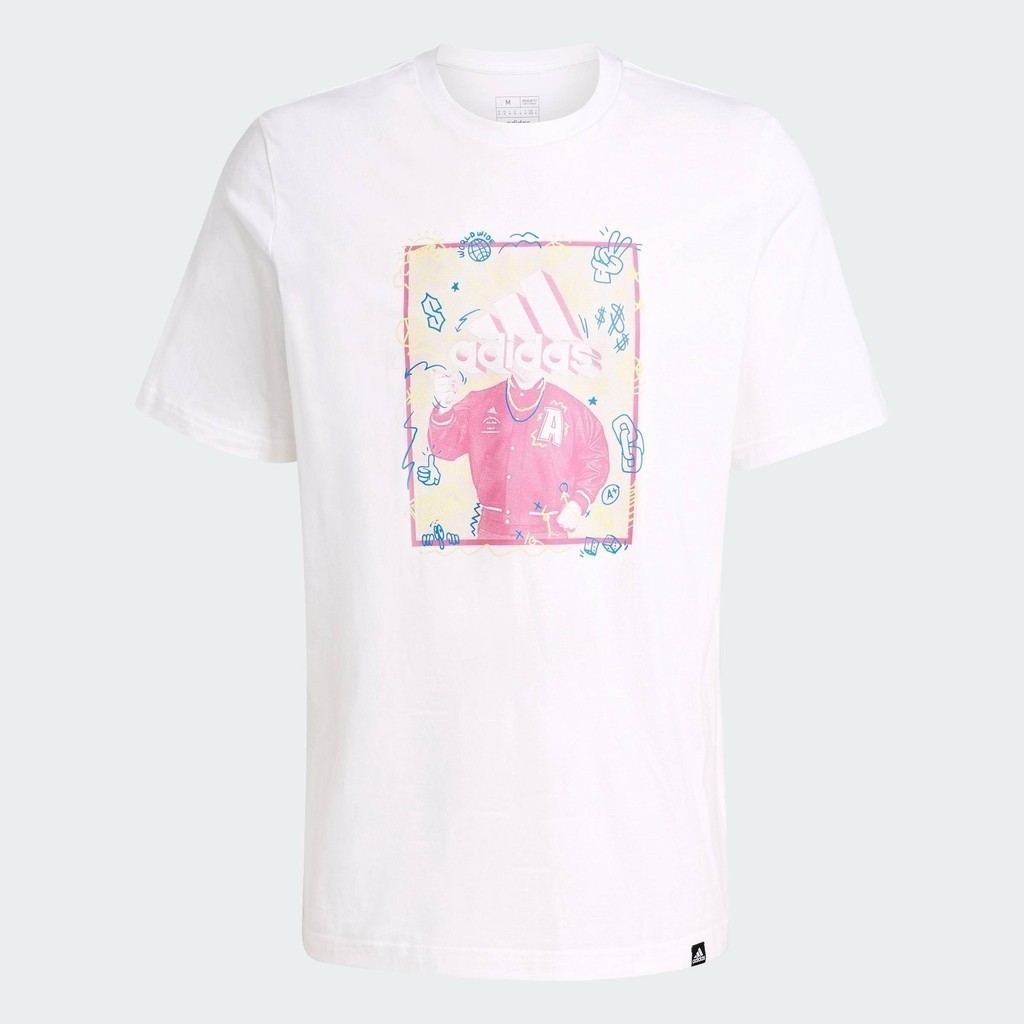 adidas Lifestyle Doodle Graphic Tee Men White IY8074
