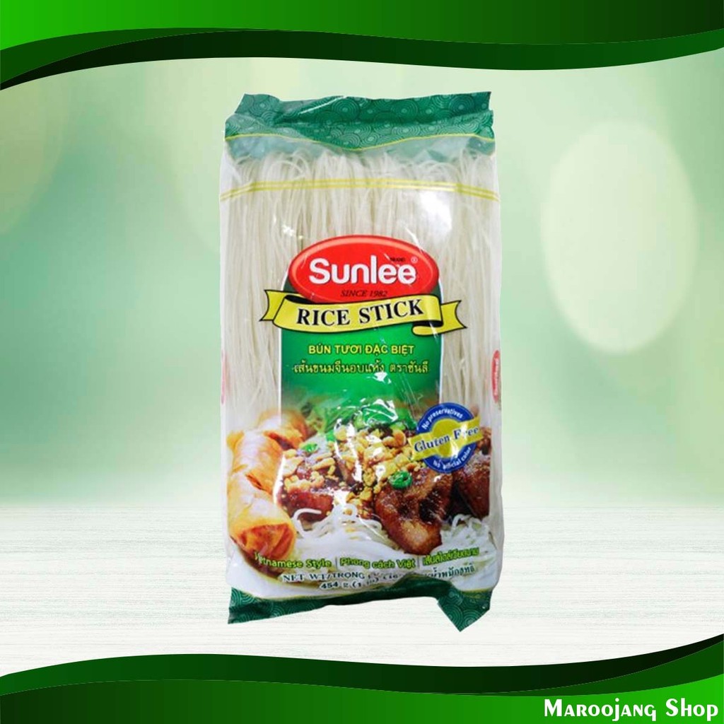 เส้นขนมจีนอบแห้ง ซันลี 454ก. Dried Rice Vermicelli Sunlee