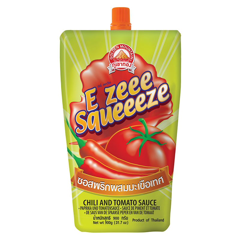อีซี่ สควีซ ซอสพริกผสมมะเขือเทศ 900 ก. E ZEEE SQUEEEZE Chili and Tomato Sauce 900 g