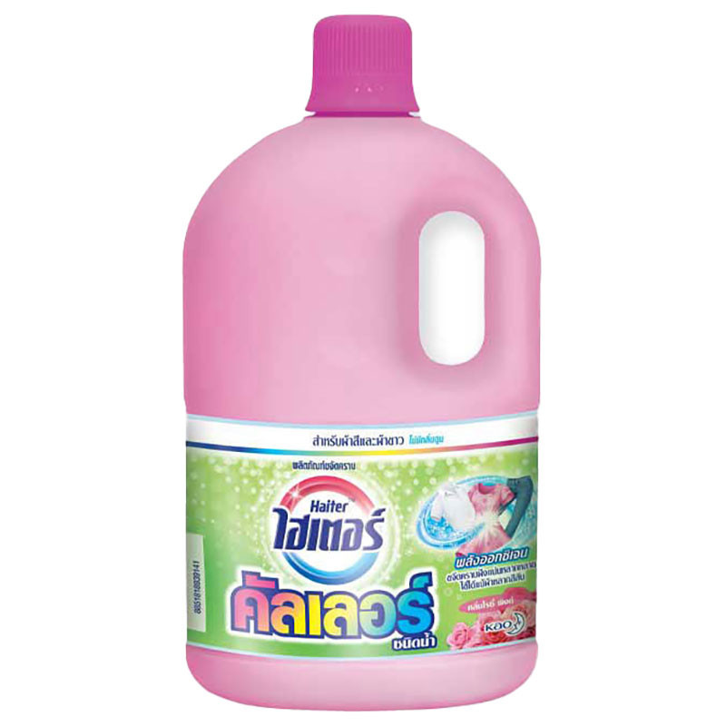 ไฮเตอร์ คัลเลอร์ น้ำยาขจัดคราบ โรซี่พิงค์ 3 ล. สีชมพู HAITER Color Liquid Bleach Rosy 3 l Pink